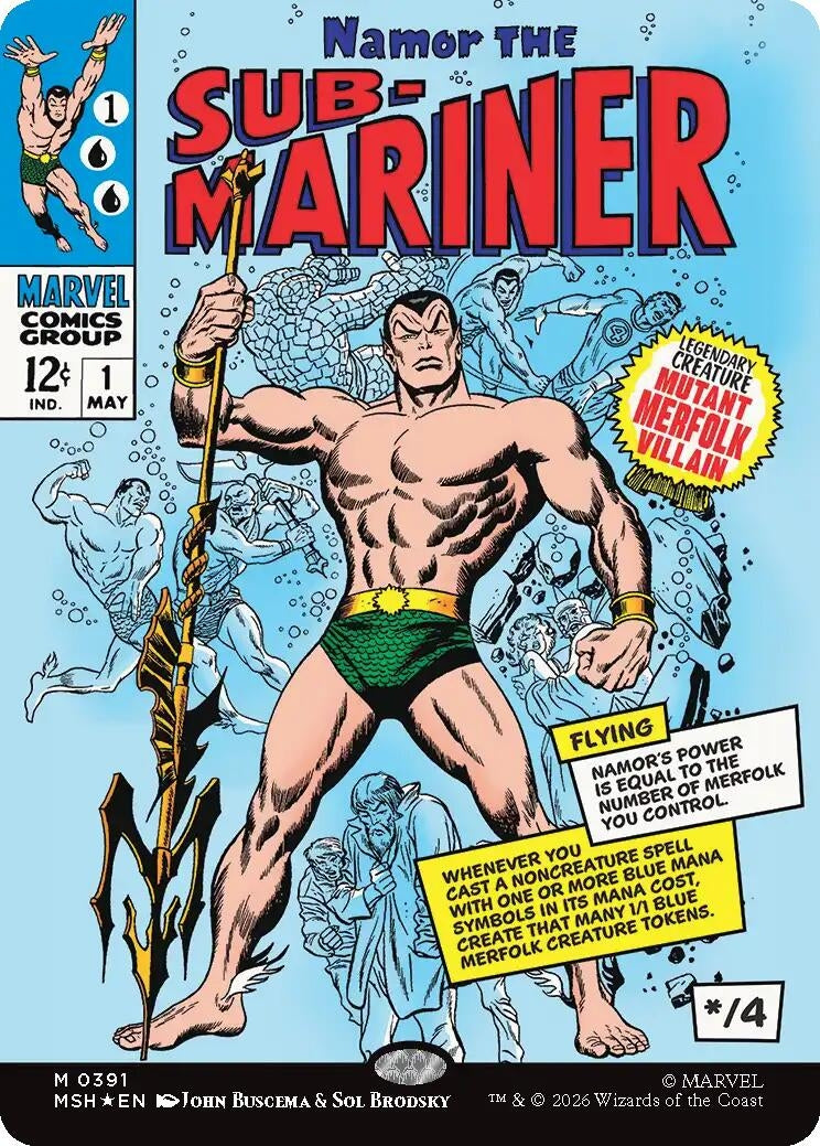 Image for Namor The Sub-Mariner (Borderless) (391) - Magic: The Gathering