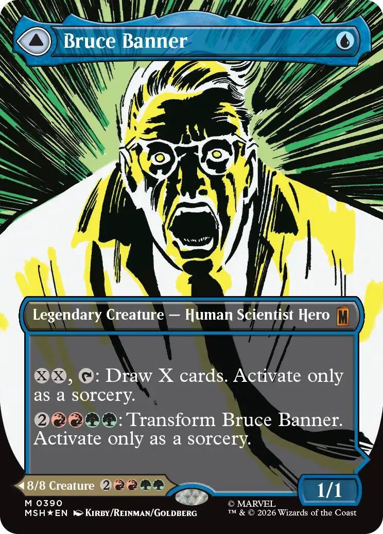 Image for Bruce Banner (Borderless) (390) - Magic: The Gathering
