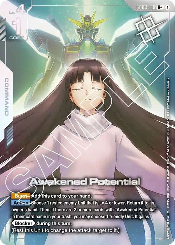 Image for Awakened Potential (Store Tournament Winner Pack 03) (GD03-118) (GCG-PR) - Gundam Card Game