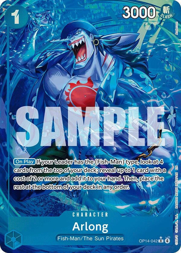Arlong (Alternate Art) (OP14-042) (OP14)