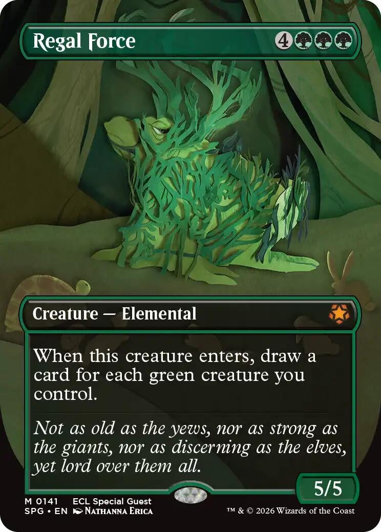 Image for Regal Force (Borderless) (141) - Magic: The Gathering