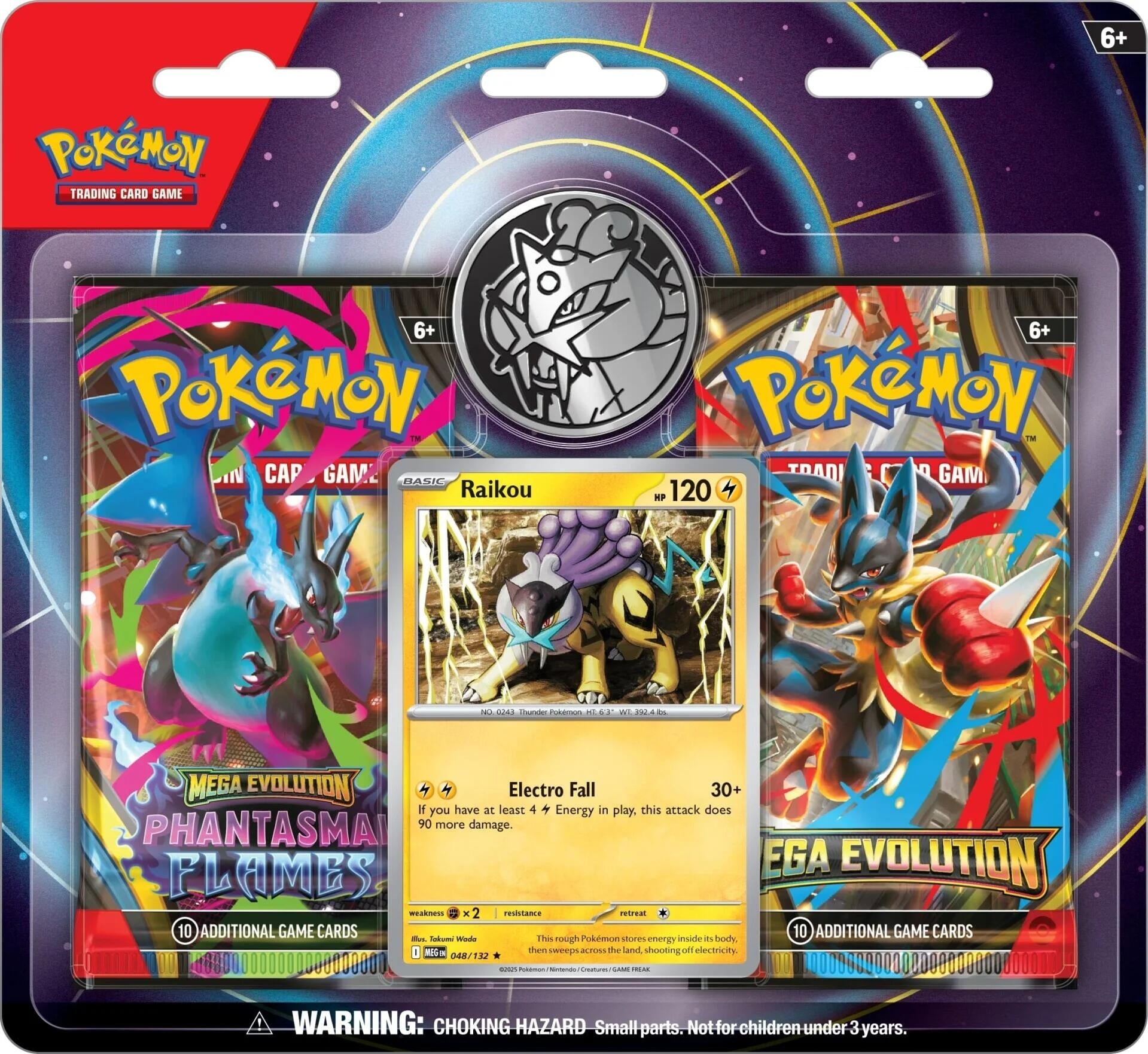 Image for 2-Pack Blister [Raikou] (3-tab) - Pokemon