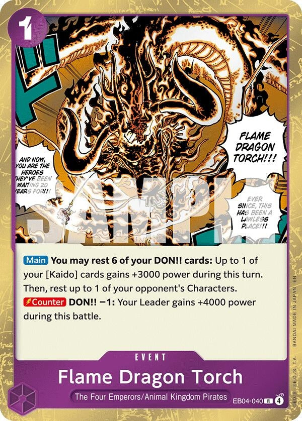 Flame Dragon Torch (EB04-040) (OP14)