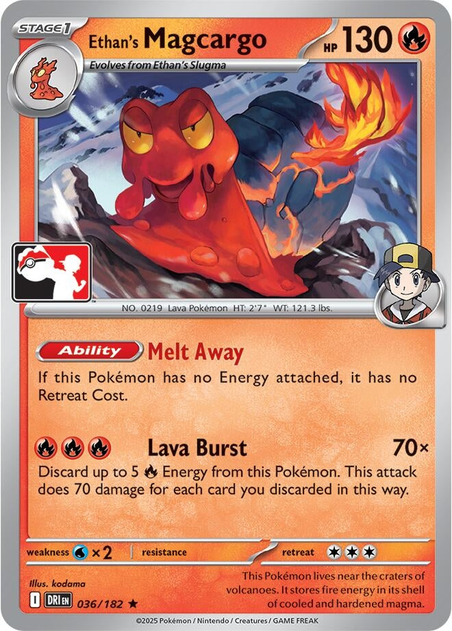 Image for Ethan's Magcargo (036/182) - Pokemon