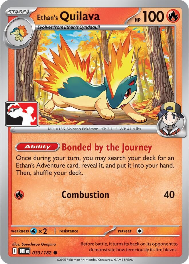 Image for Ethan's Quilava (033/182) - Pokemon