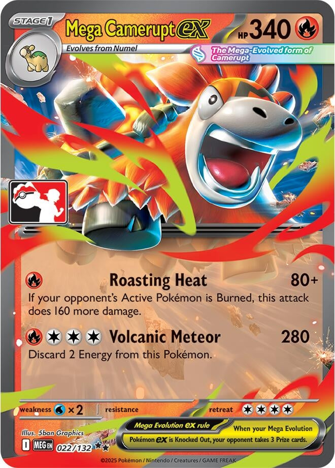 Image for Mega Camerupt ex (022/132) - Pokemon