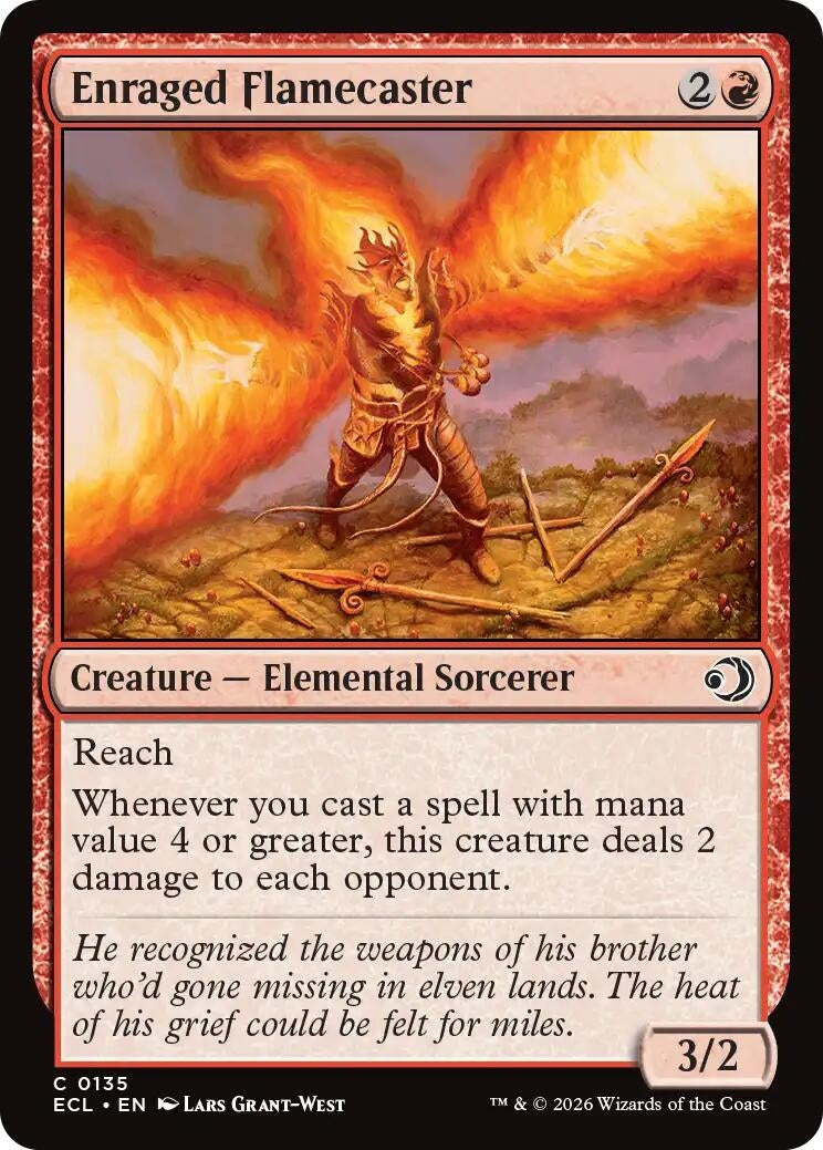 Image for Enraged Flamecaster (135) - Magic: The Gathering