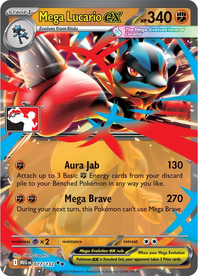 Image for Mega Lucario ex (077/132) - Pokemon