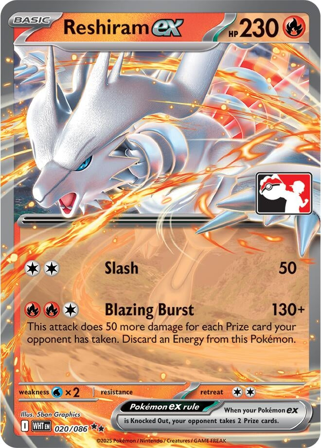 Image for Reshiram ex (020/086) - Pokemon