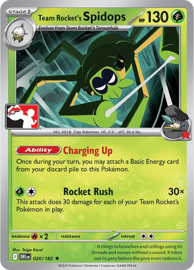 Image for Team Rocket's Spidops (020/182) - Pokemon