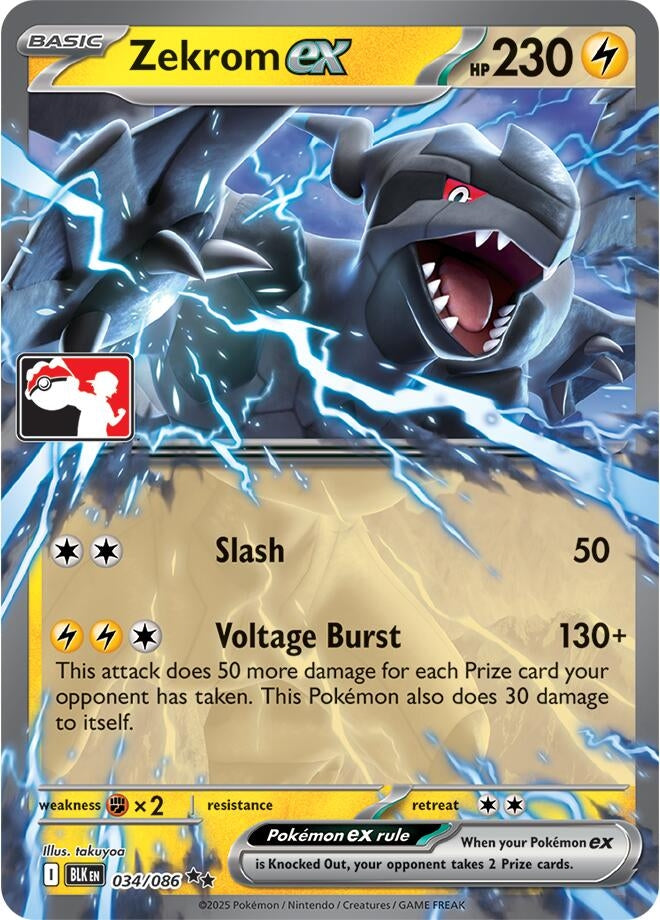 Image for Zekrom ex - 034/086 (Left Stamp) (034/086) - Pokemon