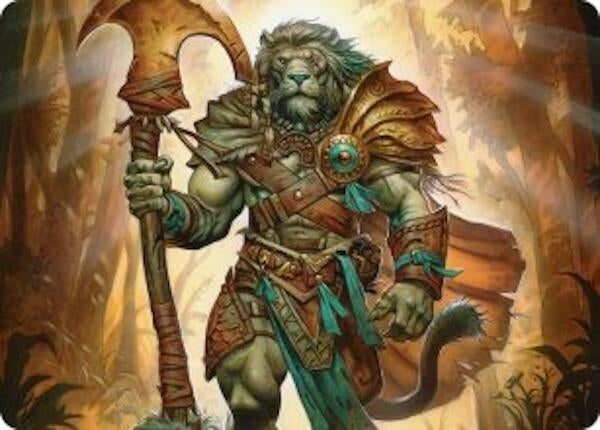 Image for Ajani, Outland Chaperone Art Card (28) (ASECL) - Magic: The Gathering