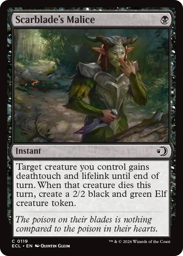 Image for Scarblade's Malice (119) - Magic: The Gathering
