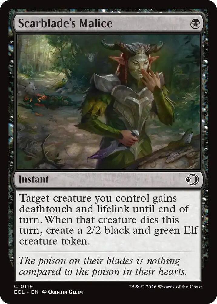 Image for Scarblade's Malice (119) - Magic: The Gathering