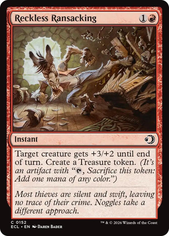 Image for Reckless Ransacking (152) - Magic: The Gathering
