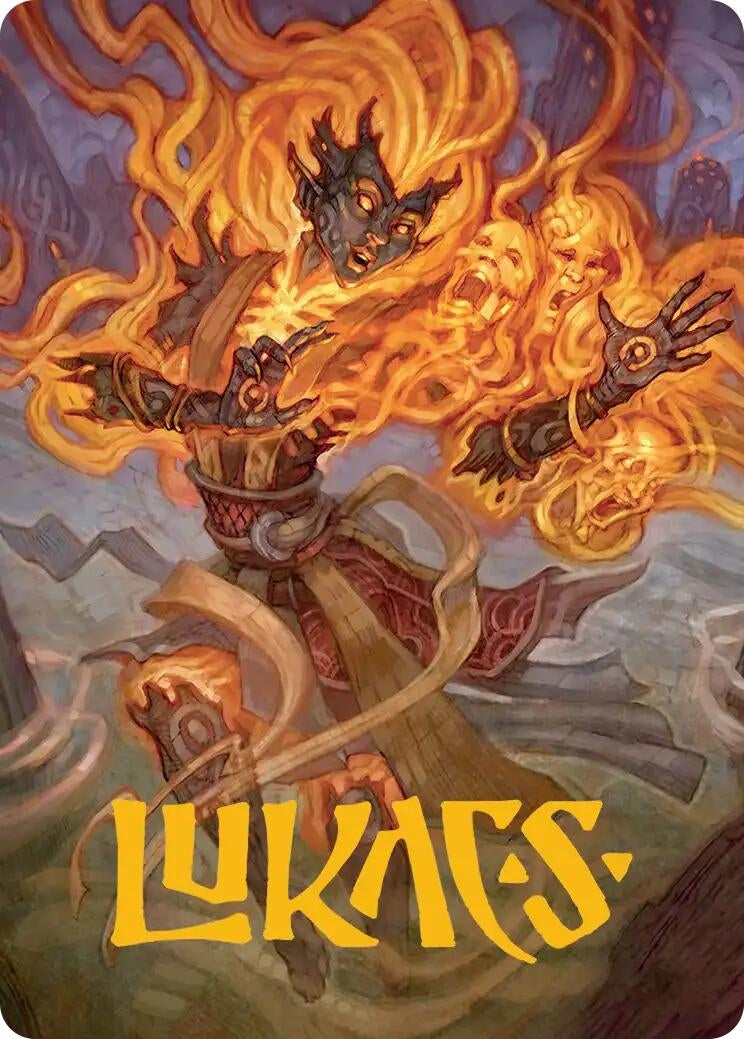 Image for Ashling, Rekindled Art Card (33/54) (Gold-Stamped Signature) (33) (ASECL) - Magic: The Gathering