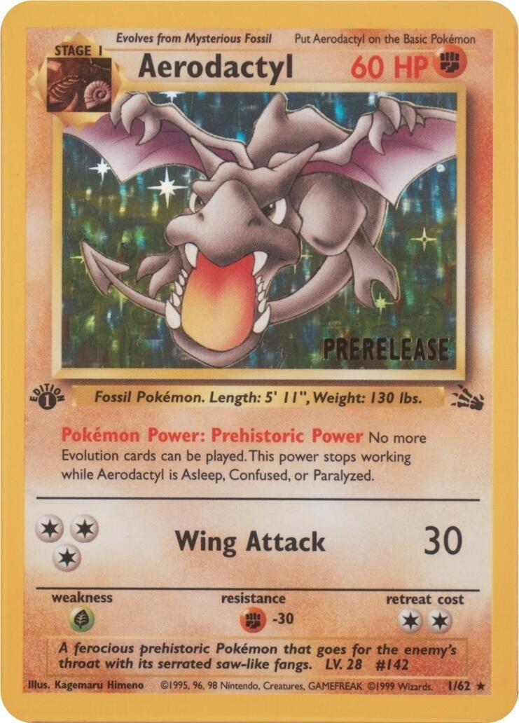 Image for Aerodactyl (01/62) (Prerelease) (01/62) (MCAP) - Pokemon