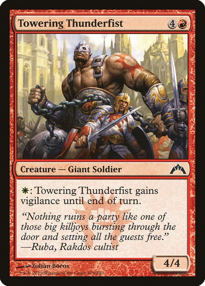 Towering Thunderfist (109) (GTC)