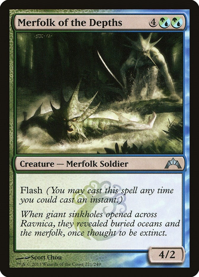 Image for Merfolk of the Depths (221) (GTC) - Magic: The Gathering