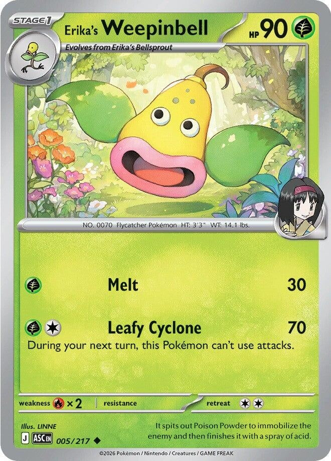 Image for Erika's Weepinbell (005/217) (ASC) - Pokemon
