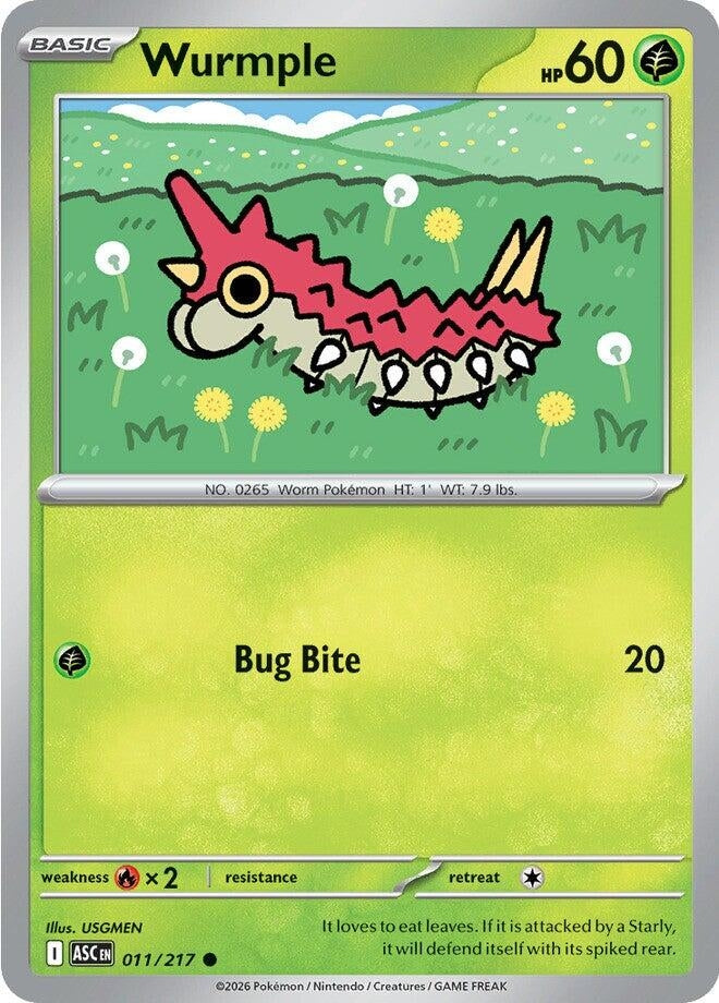 Image for Wurmple (011/217) (ASC) - Pokemon