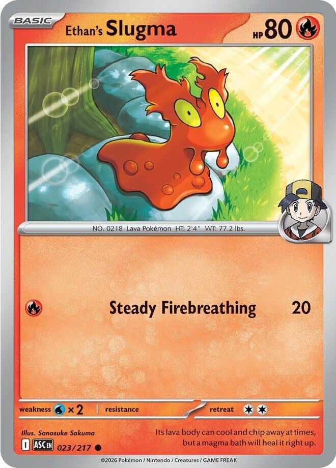 Image for Ethan's Slugma (023/217) (ASC) - Pokemon