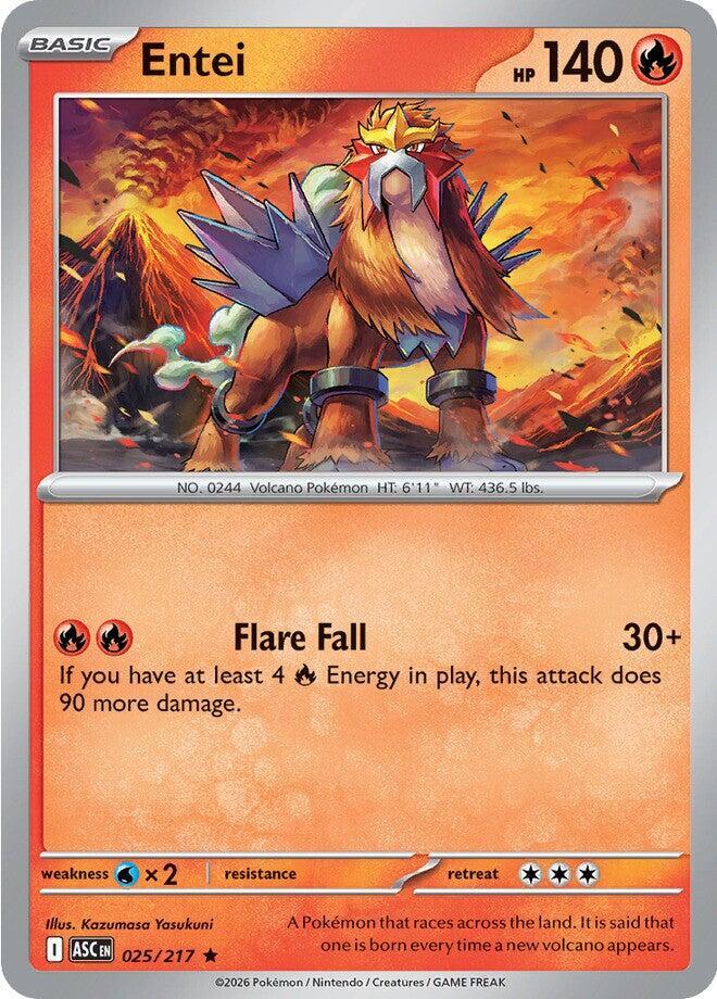 Image for Entei (025/217) (ASC) - Pokemon