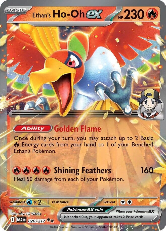 Image for Ethan's Ho-Oh ex (026/217) (ASC) - Pokemon