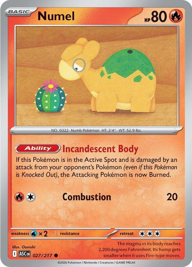 Image for Numel (027/217) (ASC) - Pokemon