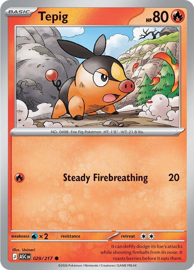Image for Tepig (029/217) (ASC) - Pokemon