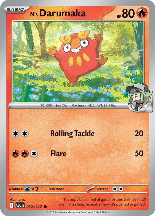 Image for N's Darumaka (032/217) (ASC) - Pokemon