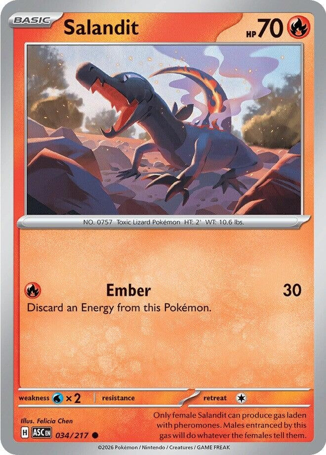 Image for Salandit (034/217) (ASC) - Pokemon
