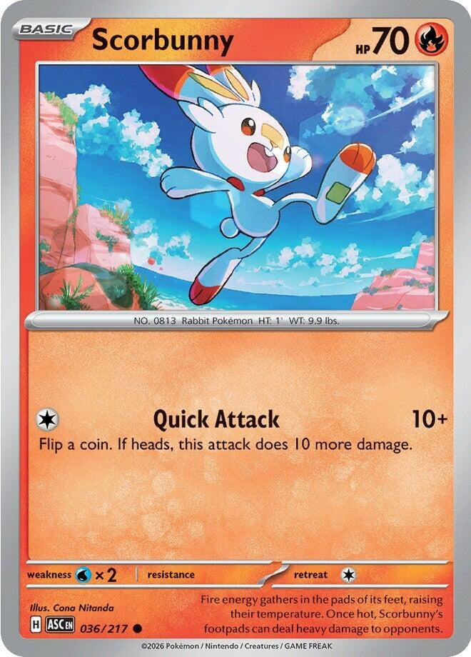 Image for Scorbunny (036/217) (ASC) - Pokemon