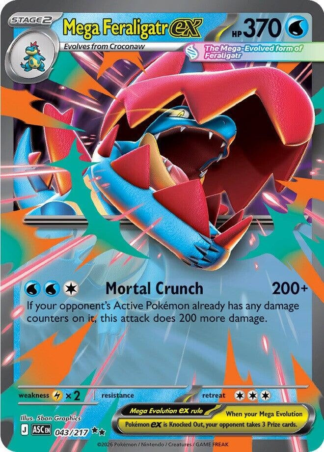 Image for Mega Feraligatr ex (043/217) (ASC) - Pokemon
