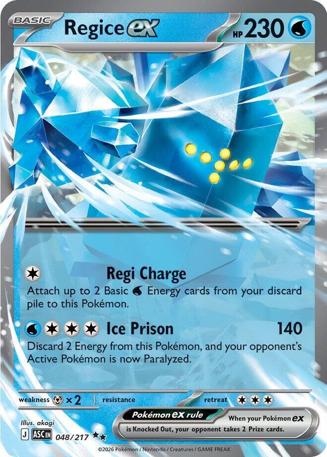 Image for Regice ex (048/217) (ASC) - Pokemon