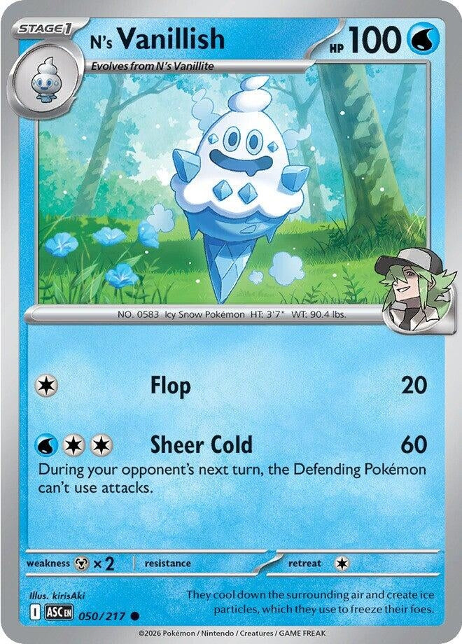 Image for N's Vanillish (050/217) (ASC) - Pokemon