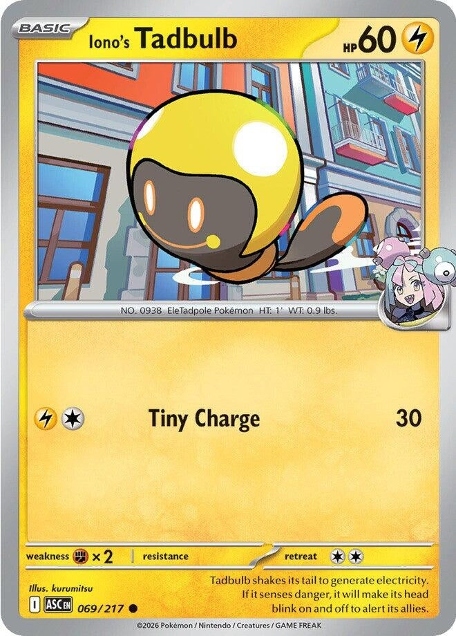 Image for Iono's Tadbulb (069/217) (ASC) - Pokemon