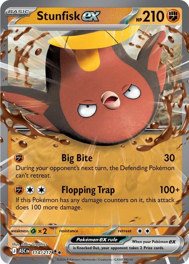 Image for Stunfisk ex (114/217) (ASC) - Pokemon