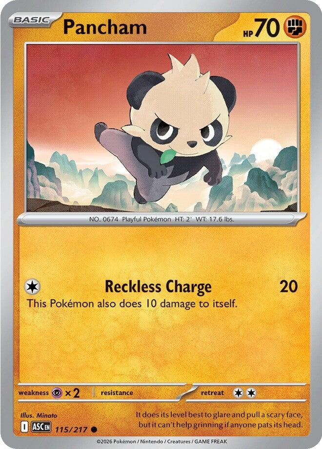 Image for Pancham (115/217) (ASC) - Pokemon
