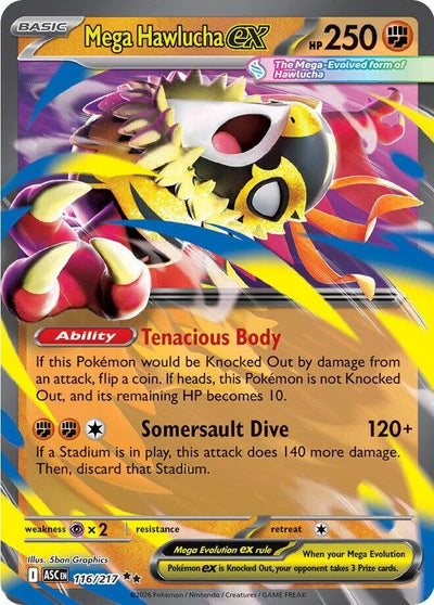 Mega Hawlucha ex (116/217) (ASC)