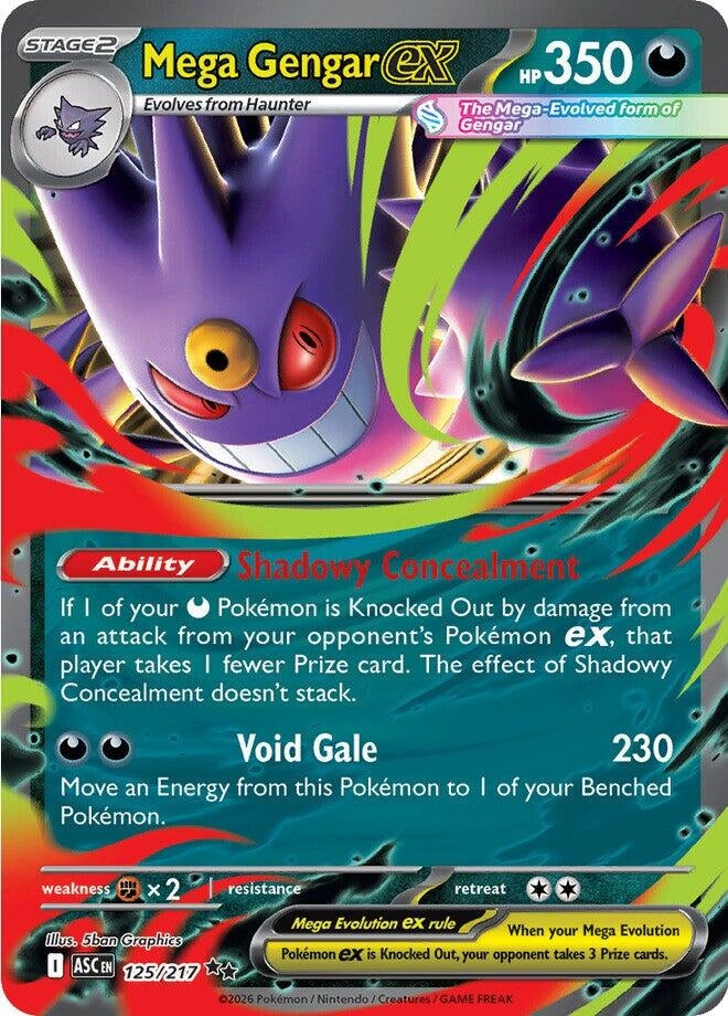 Image for Mega Gengar ex (125/217) (ASC) - Pokemon