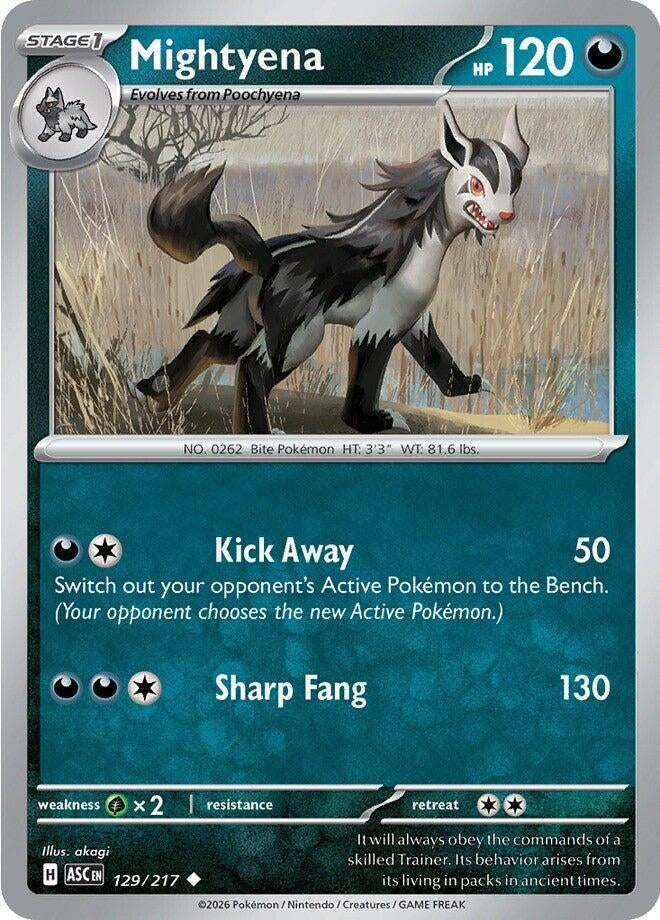 Image for Mightyena (129/217) (ASC) - Pokemon