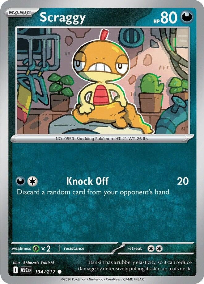 Image for Scraggy (134/217) (ASC) - Pokemon