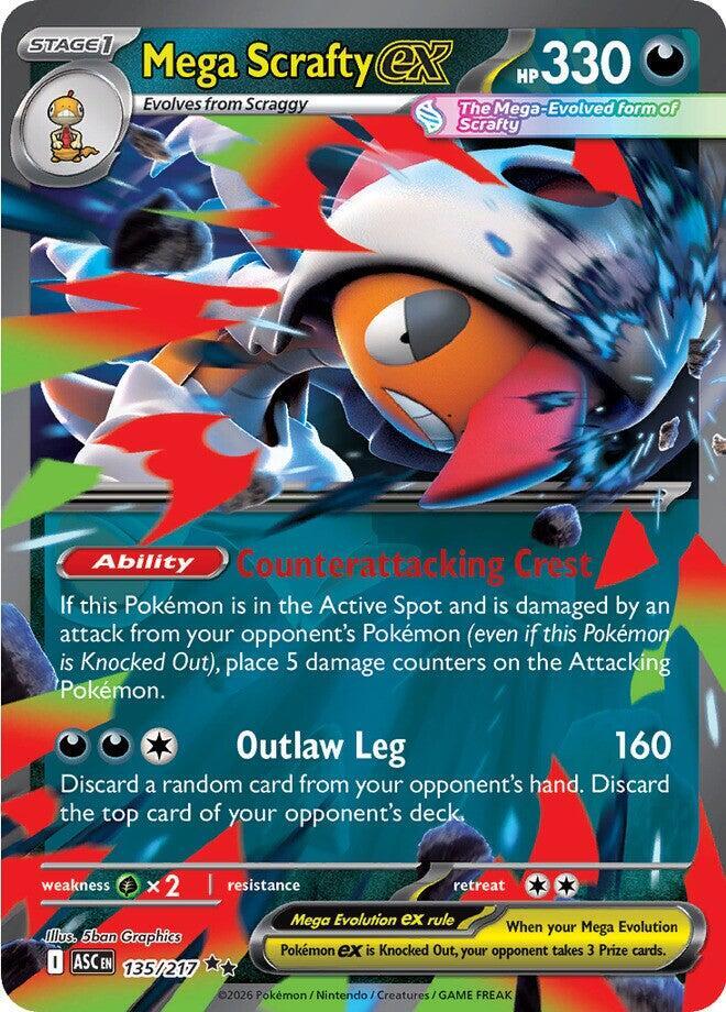 Image for Mega Scrafty ex (135/217) (ASC) - Pokemon