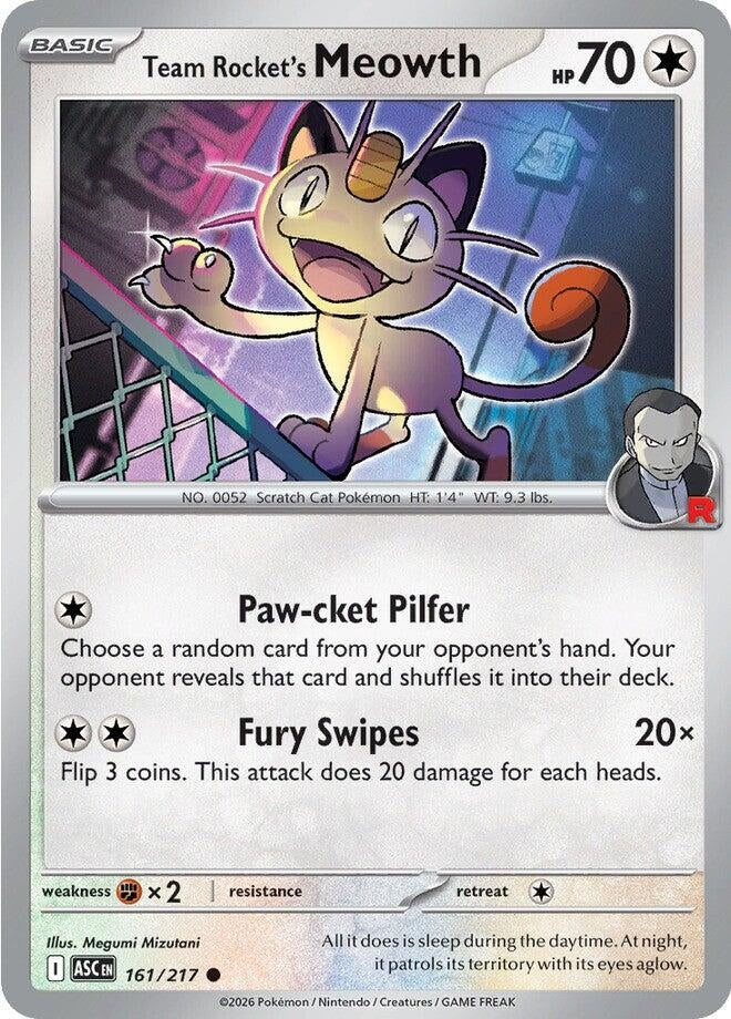 Image for Team Rocket's Meowth (161/217) (ASC) - Pokemon