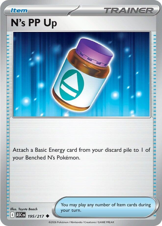 Image for N's PP Up (195/217) (ASC) - Pokemon