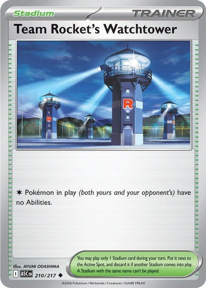 Image for Team Rocket's Watchtower (210/217) (ASC) - Pokemon