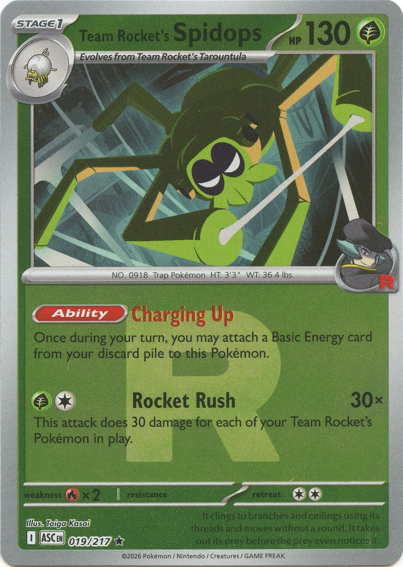 Image for Team Rocket's Spidops (Team Rocket) (019/217) (ASC) - Pokemon