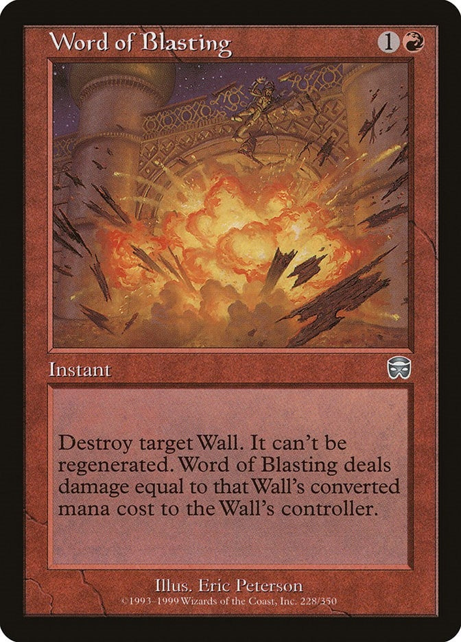 Image for Word of Blasting (228) - Magic: The Gathering