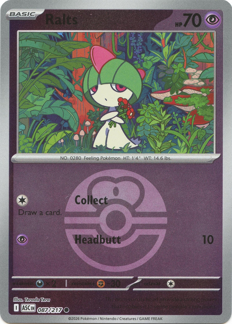 Image for Ralts (Love Ball) (087/217) (ASC) - Pokemon